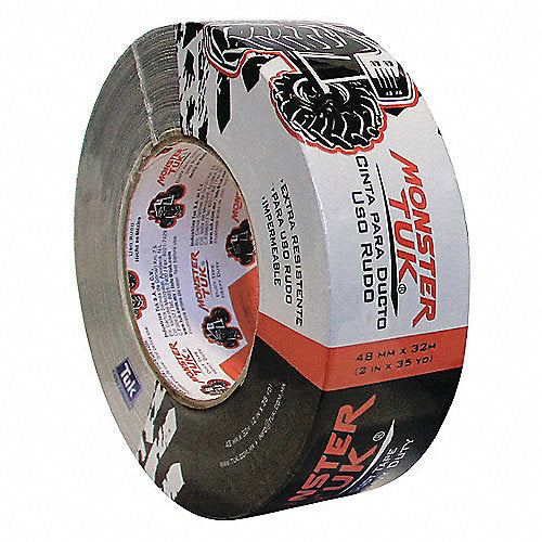 CINTA PARA DUCTOS NEGRA MONSTER (USO RUDO) E IMPERMEABLE 48mm (2") X 32mts TUK 96-T
