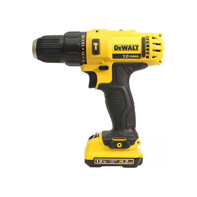 TALADRO ATORNILLADOR INALAMBRICO 3/8" 12V 1500Rpm 16 NIVELES DEWALT DCD716D2-B3