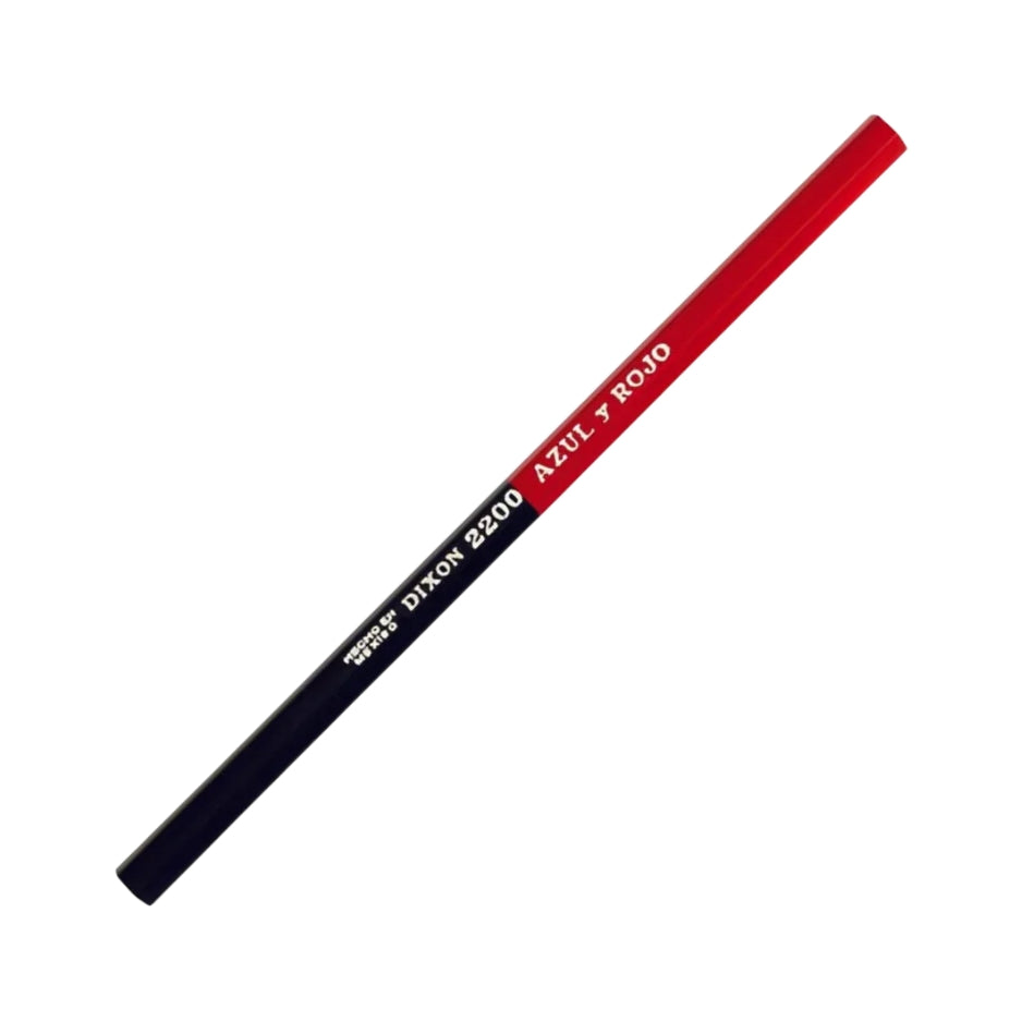 LAPIZ BICOLOR GRUESO (AZUL/ROJO) HEXAGONAL 7"