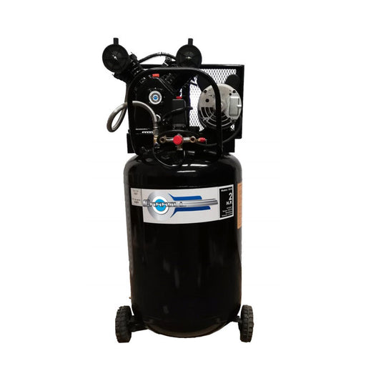 COMPRESOR VERTICAL CON RUEDAS CABEZAL 3HP 150lts (115 PSI) 110/220V CARROLL CAR-V152B