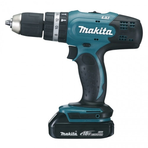 ROTOMARTILLO INALAMBRICO 1/2" 18V (2 BATERIAS) 1300rpm C/ ESTUCHE (2kg) MAKITA DHP453SYE