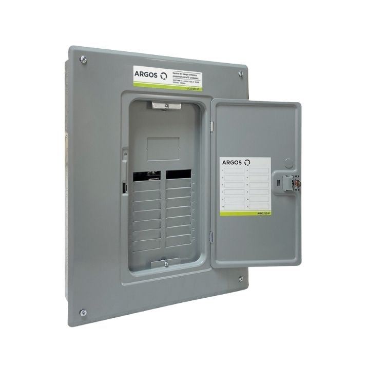 CENTRO DE CARGA 12 UNIDADES 125amp SOBREPONER ARGOS AEQO12-S