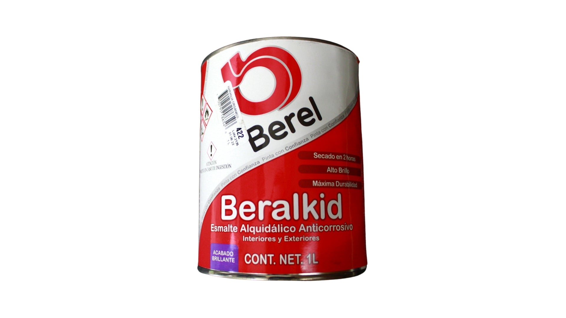 ESMALTE SIN. BERALKID NARANJA (ORGANICO) 422 1LT