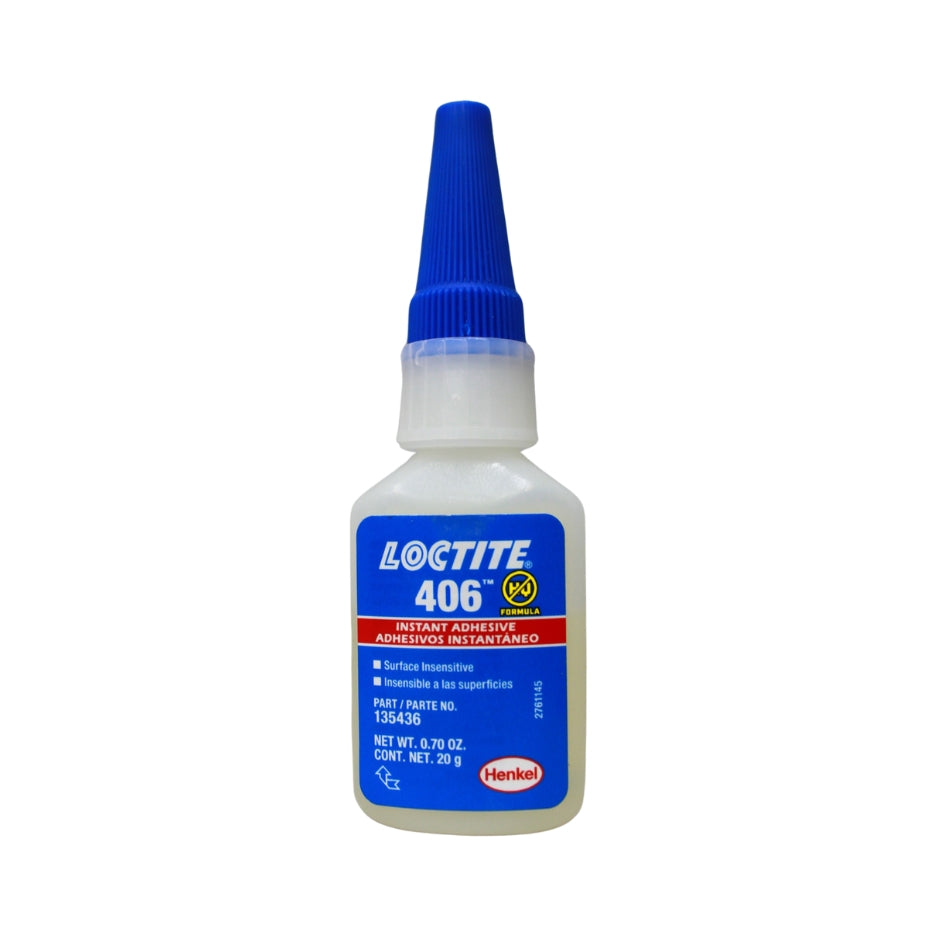 ADHESIVO INSTANTANEO PRISM TRANSPARENTE (BOTELLA 20 G) #406 LOCTITE 135436