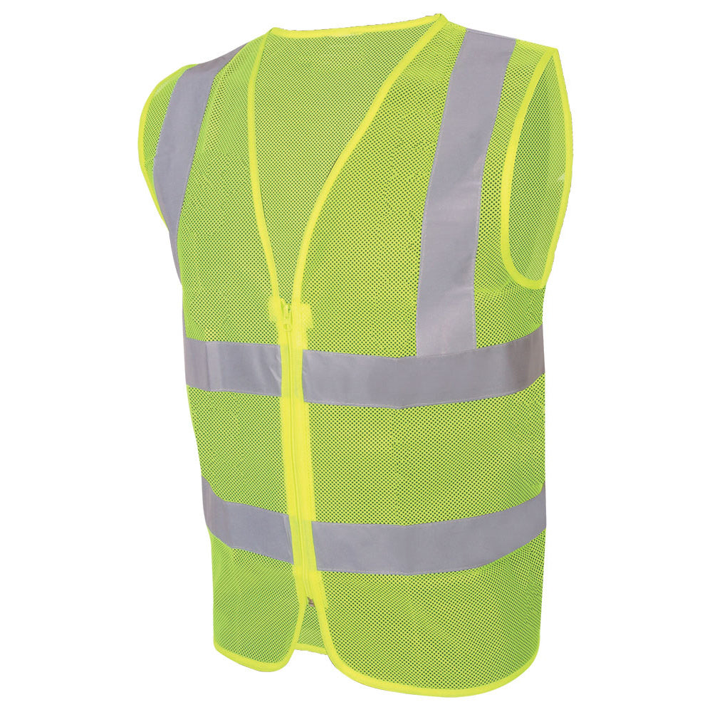 CHALECO AMARILLO ALTA VISIBILIDAD CON REFLEJANTES JYRSA SR-1141AMCR/ECO-1141AMCR