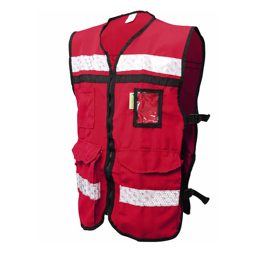 CHALECO TIPO RESCATISTA ROJO LIGERO C-II SR-2040RCRGD /ECO-2040RCRGD