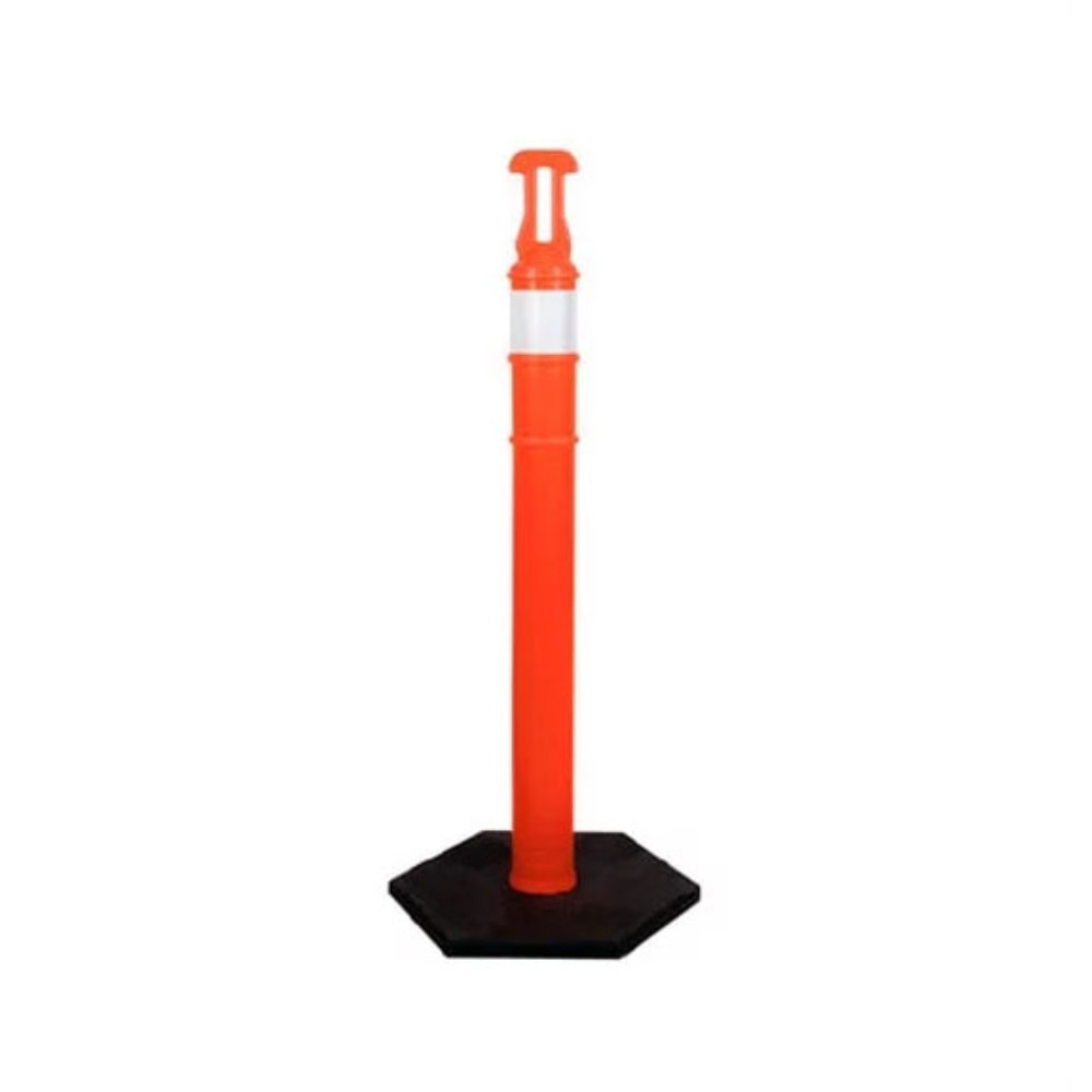 POSTE ANARANJADO 1.20M CON BASE NEGRA 6kg SR-1134-1RK