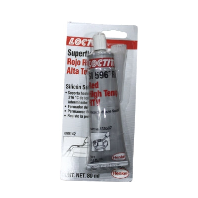 SILICON SUPERFLEX ROJO TEMPERATURA SELLADOR ADHESIVO LOCTITE (TUBO 80 ML) 490142