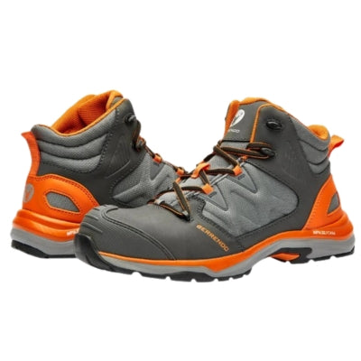 BOTA "SAFETY SPORT" TALLA #9  (GRIS / NARANJA) BERRENDO MOD. 7714