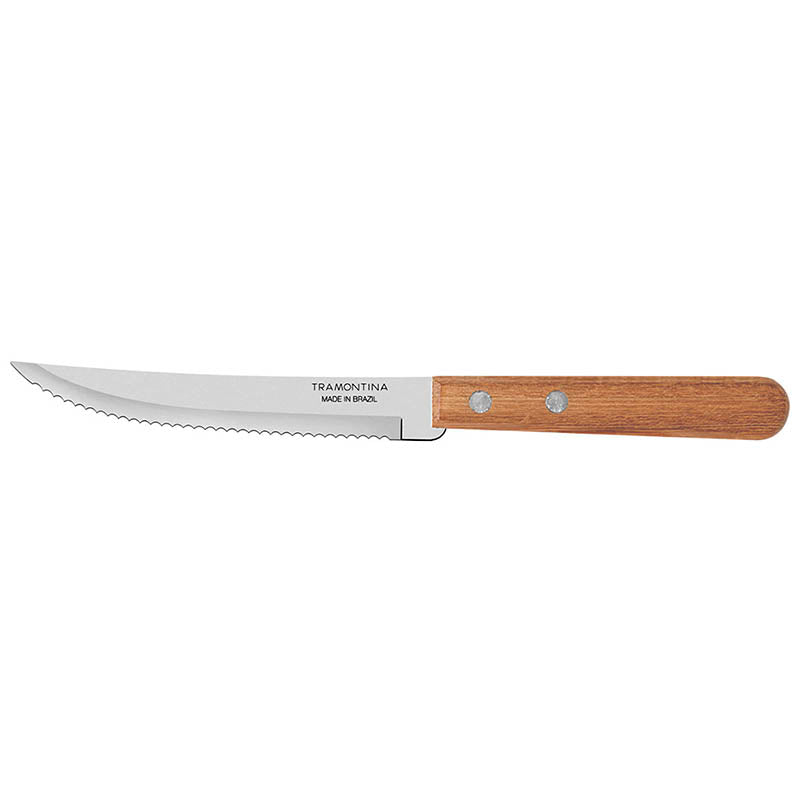 CUCHILLO ASADO SIERRA 5" MANGO LISO MADERA 22300/405