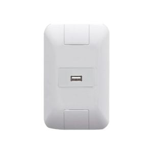 CONTACTO TOMACORRIENTE (1 PUERTO USB) 1,5A CON TAPA BLANCO TRAMONTINA
