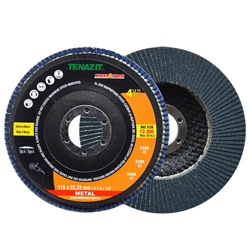 DISCO LAMINADO 4-1/2" X 7/8 GRANO 60 KREATOR AUSTROMEX 2439