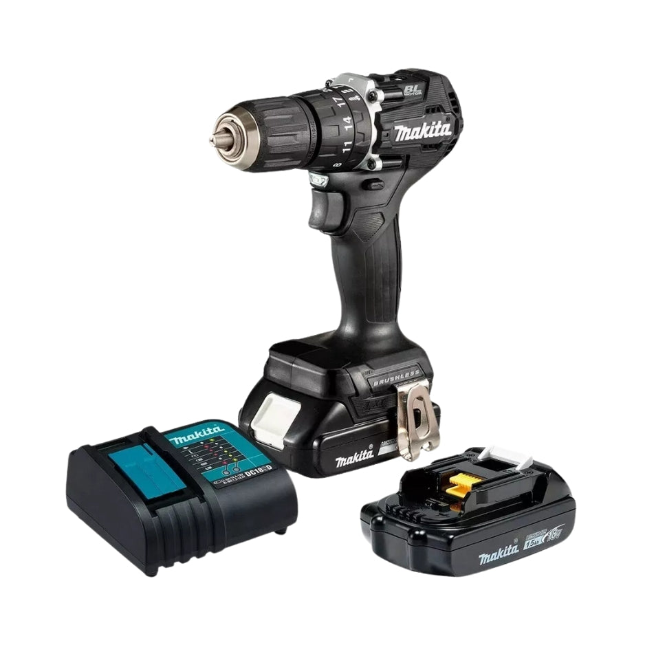 ROTOMARTILLO INALAMBRICO 1/2" 18V (2 BATERIAS) 1700rpm C/ LUZ LED XPT MAKITA DHP487YX2B