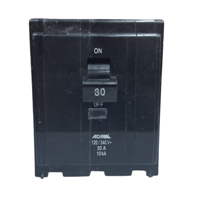 INTERRUPTOR TERMOMAGNETICO "PASTILLA" 3 POLOS 30AMP ADIR 7081
