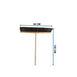 CEPILLO BARREDOR CON MANGO MADERA (60CM x 1.30CM)