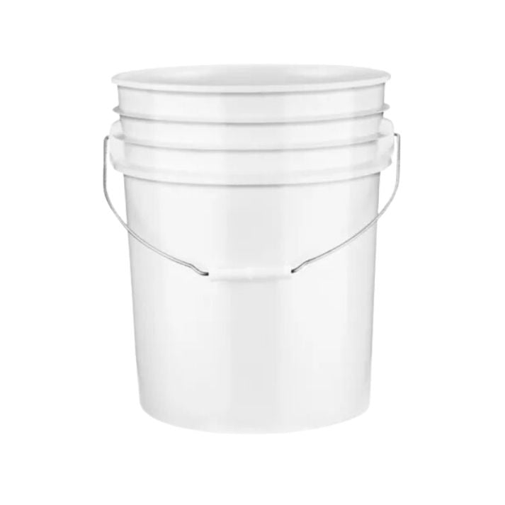 CUBETA VACIA BLANCA (NUEVA) SIN TAPA 5 GALONES