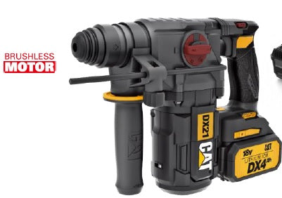 MARTILLO ROTATIVO SDS  SIN ESCOBILLAS DE 18V SDS - 26MM, 2.2J CATERPILLAR MOD. DX21