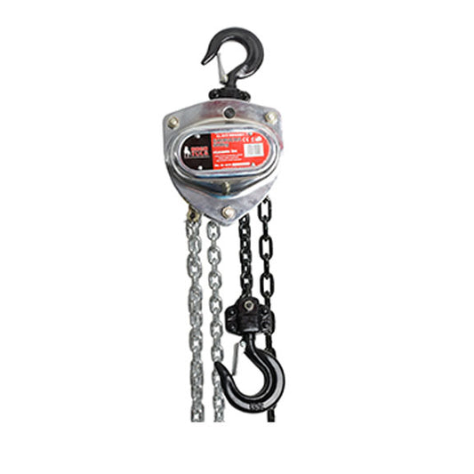 GARRUCHA CROMADA CON CADENA 2 TONELADAS X 6mts CROMADO HB5007 / M-01310