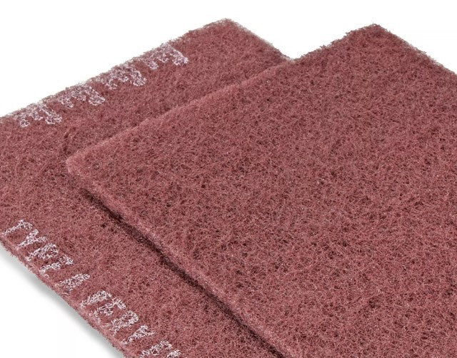 ALMOHADILLA DE FIBRA ROJA 7447  (MUY FINA) 6" X 9" 3M PRO SCOTCH BRITE 61500299922