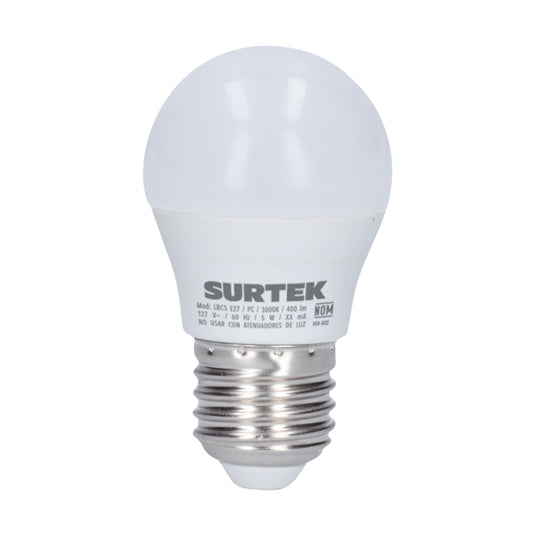 FOCO TIPO BULBO LED A19 9W LUZ CALIDA SURTEK LBC9