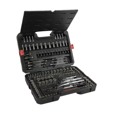 HERRAMIENTA PARA MECANICO 1/4", 3/8" Y 1/2" (6 Y 12 PTAS) (JUEGO 230 PZ) STD Y MM URREA JCB02
