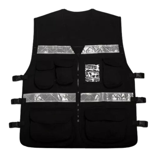 CHALECO VIAL TELA GABARDINA NEGRO 7 BOLSAS UNITALLA 1605JLS/NE UNITALLA  (TALLA 38 A LA 42)