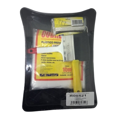 KIT CHAROLA R00310/PLASTICO P00513 / RODILLO R00104 Y BROCHA SERIE 500 A00687 PERFECT