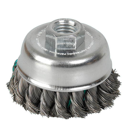 CARDA COPA TRENZADA (DELGADO) 3" X 0.35mm ROSCA 5/8" SURTEK 123236/C512