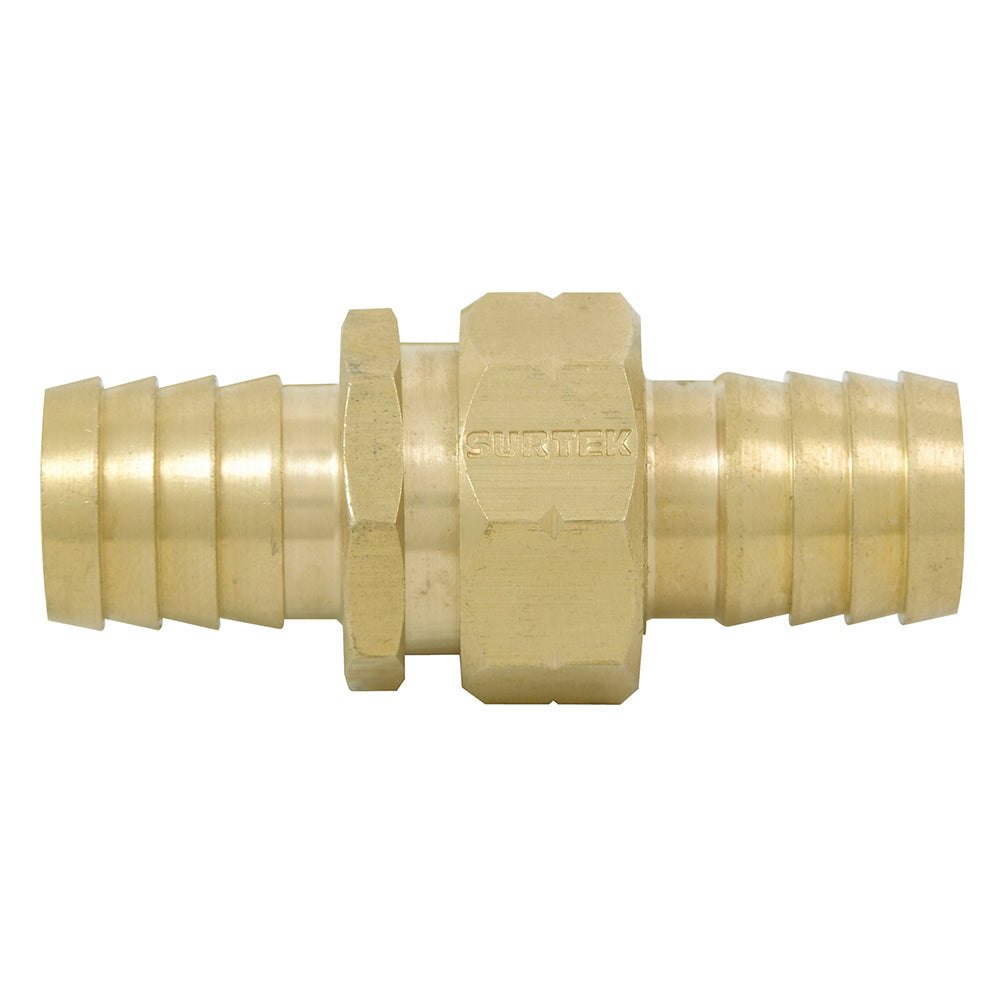 CONECTOR DE BRONCE (JUEGO) PARA MANGUERA 1/2" MACHO-HEMBRA SURTEK 130372