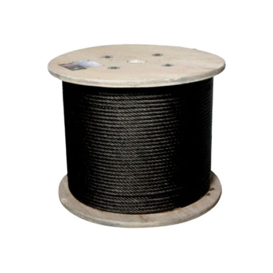 CABLE DE ACERO ALMA FIBRA 5/16" (ENGRASADO) (R.500MTS)