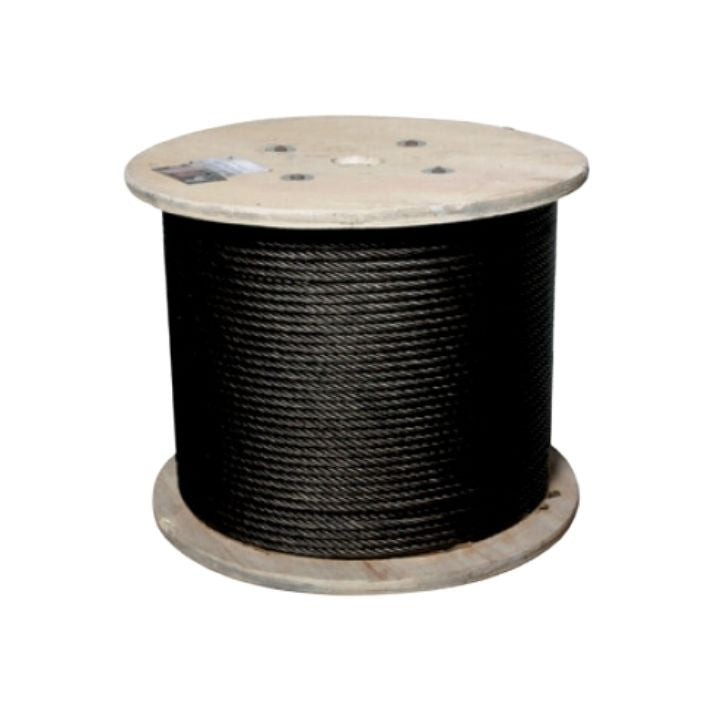 CABLE DE ACERO ALMA FIBRA 5/16" (ENGRASADO) (Rollo 500m)