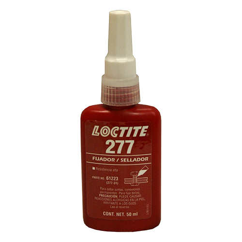 FIJADOR Y SELLADOR DE ROSCA 50ml ALTA RESISTENCIA LOCTITE #277/ 27731/1608644