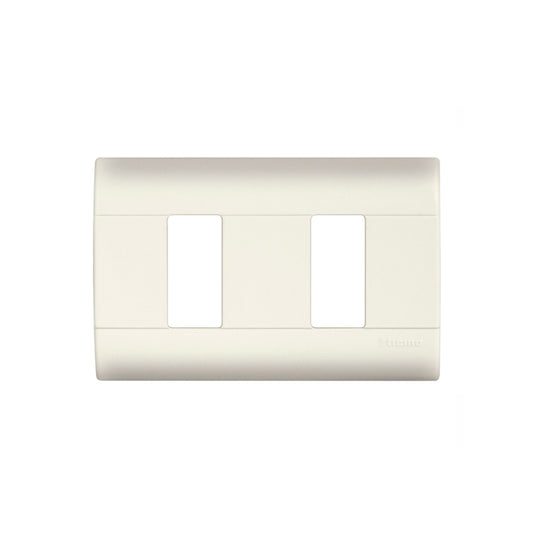 PLACA 2 MODULOS CON CHASIS MARFIL RESINA E5N2 MODUS