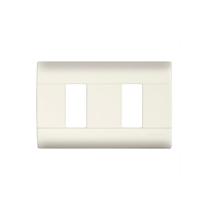 PLACA 2 MODULOS CON CHASIS MARFIL RESINA E5N2 MODUS