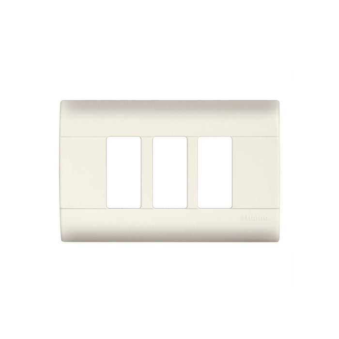 PLACA 3 MODULOS CON CHASIS MARFIL RESINA E5N3 MODUS