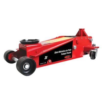 GATO DE PATIN 3 TONELADAS SERVICIO PESADO LEVANTE MAX 50cm MIKELS G-489