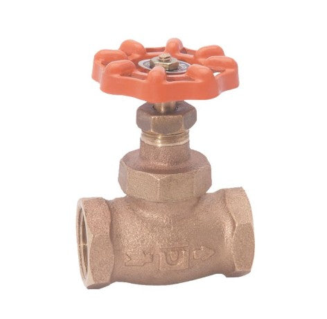VALVULA GLOBO DE BRONCE DISCO DE TEFLON 1/2" URREA 75T.13